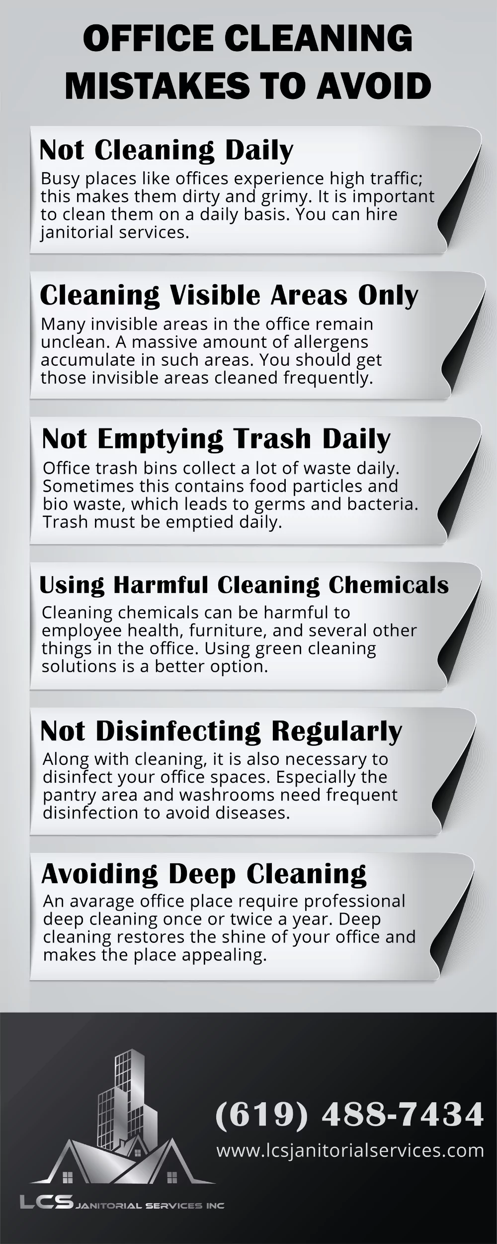 Office Cleaning Mistakes To Avoid [Infographic]